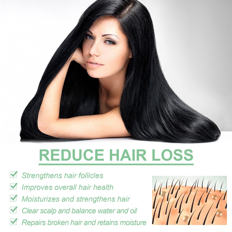 West&Month Strengthening Roll On Hair Essential Oil, Scalp Massage Moisturizing Hair Roots Thickening Hair Care Ball Essential Oil