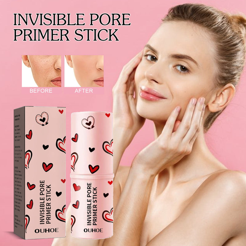 OUHOE Pore Invisible Stick, Brightening Skin Tone Concealer Invisible Pore Smoothing Pre-Makeup Stick
