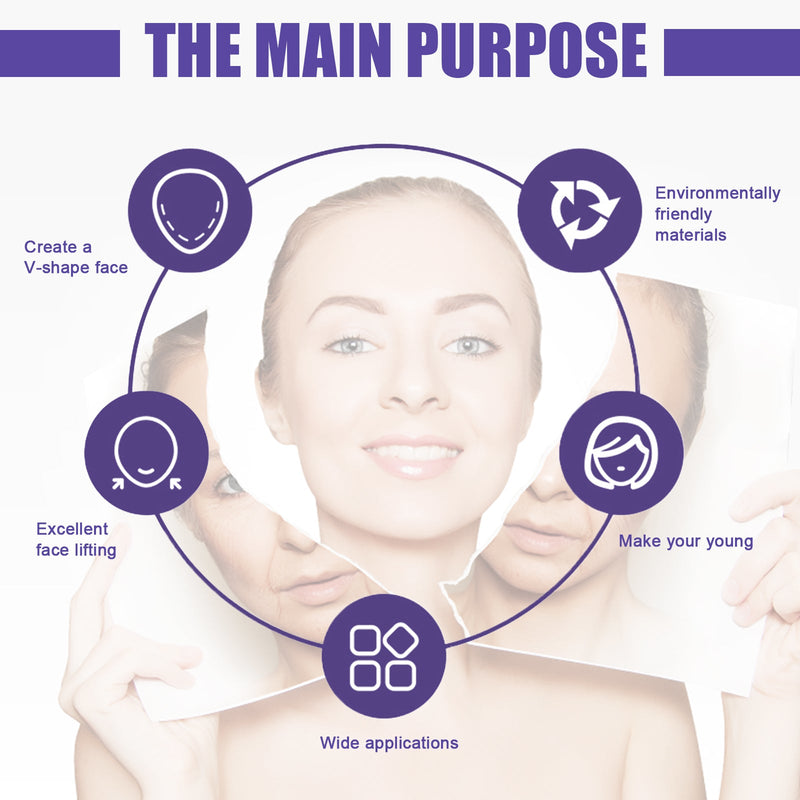 EELHOE V-Shaped Thin Face Stickers, Tighten Facial Skin And Shrink Jaw Muscles V Face Lift Shaper