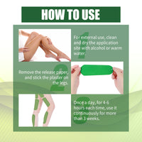 EELHOE Wormwood Leg Patch To Tighten Abdominal Firming Fat Thigh Muscle Toning Body For Lazy Body Toning Leg Patch