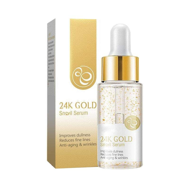 24k Gold Anti Aging Sparkling Oil Serum Lifing, Facial Firming Skin Anti-Wrinkle Eye Corner Fine Lines Law Wrinkles Lifting
