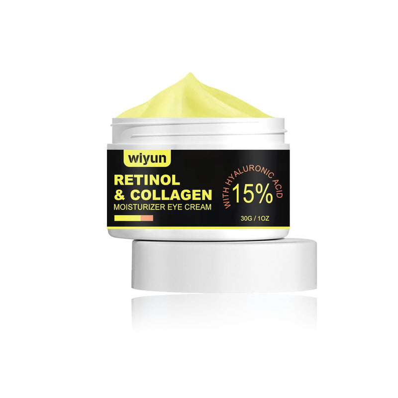 WIYUN Retinol & Collagen Moisturizer Eye Cream, Lightening Dark Circles And Bags Under Eyes Moisturizing Firming Care Multi-Effect Eye Cream