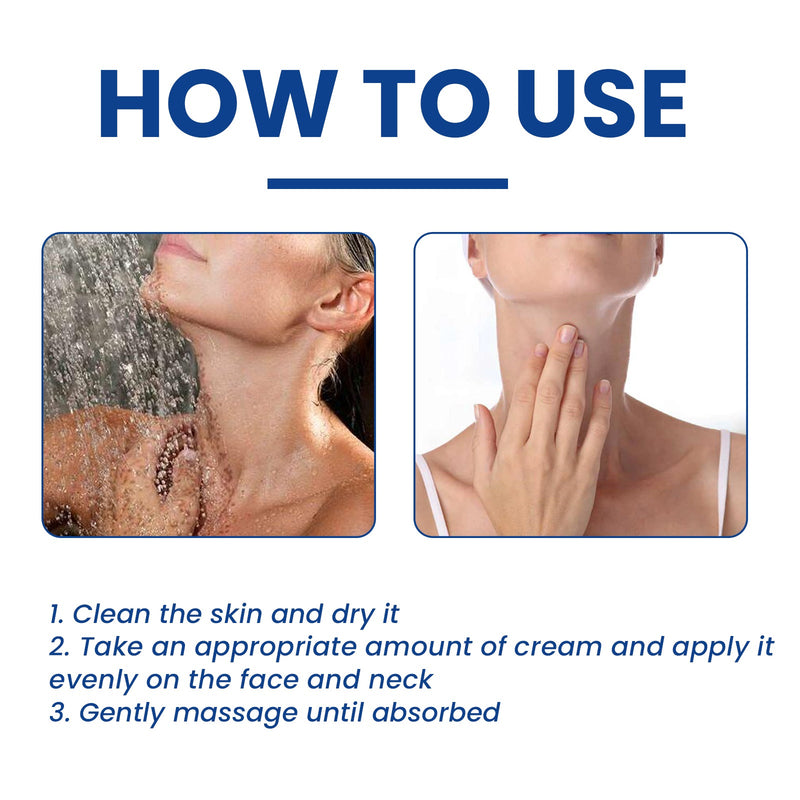 EELHOE Neck Collagen Whitening Cream Reduces Neck Lines Shape Swan Neck Lift Firming Skin Hydrating Neck Cream