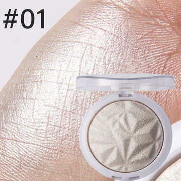 Makeup Monochromatic Diamond Polarized Highlight Powder Long-lasting Brightening, Fixing and Repairing Highlight Powder