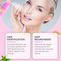 Jaysuing Facial Hair Recognition Spray Facial Cleanser Softens Hair Gentle Daily Care Hair Removal Spray