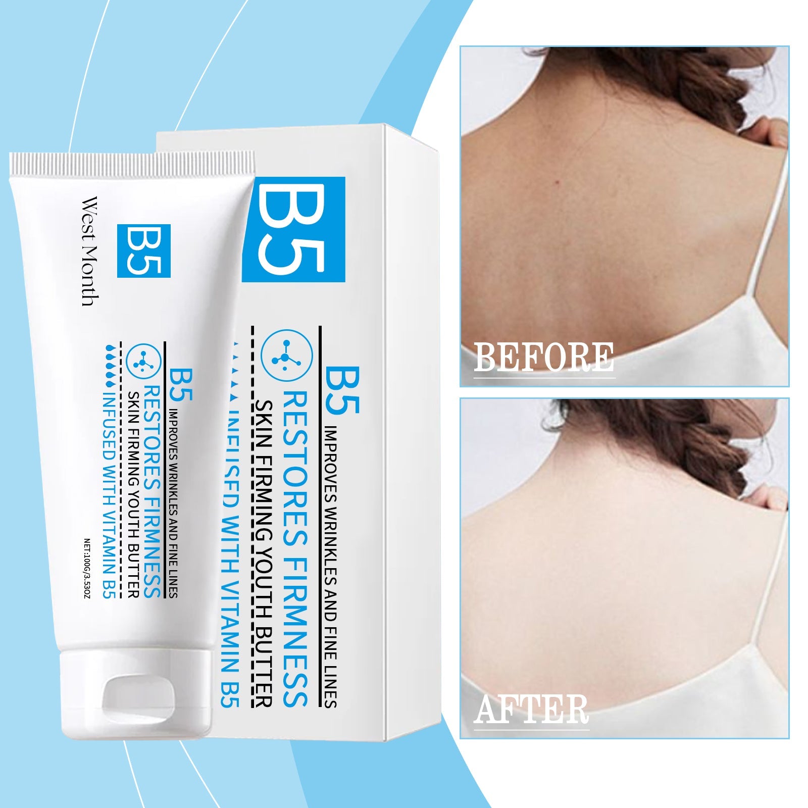 Body Skin Firming Cream, Cream Gentle Repair Hydrating Light Line Body Firming Cream