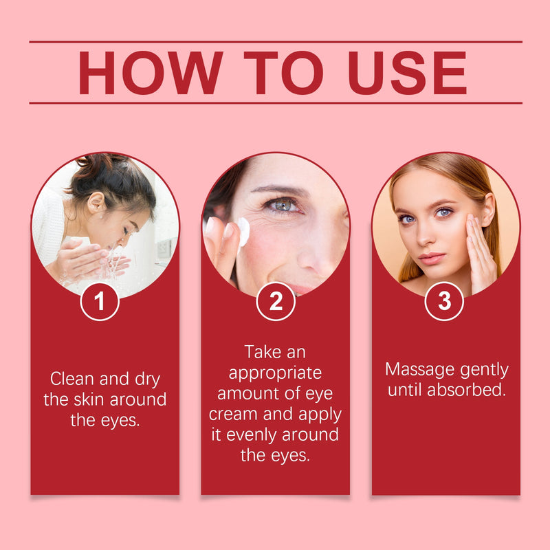 Ouhoe Triple Effect Eye Essence, Lightening Fine Lines, Moisturizing Eyes, Firming And Moisturizing Skin Eye Moisturizing Cream