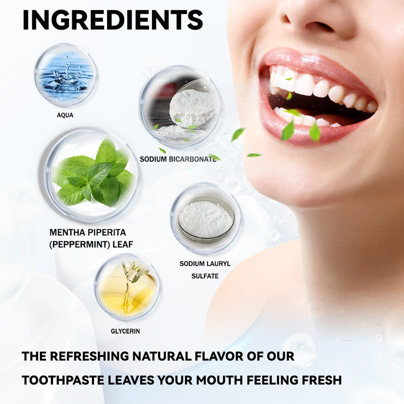 Enzyme Brightening And Balancing Toothpaste, Deep Clean Teeth Yellow Stains Repair Teeth Whitening Fresh Breath