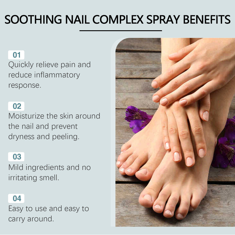 Ouhoe Nail Crease Relief Spray Hand, Foot And Nail Thickening Soft Nail Shine Toe Cleaning Spray