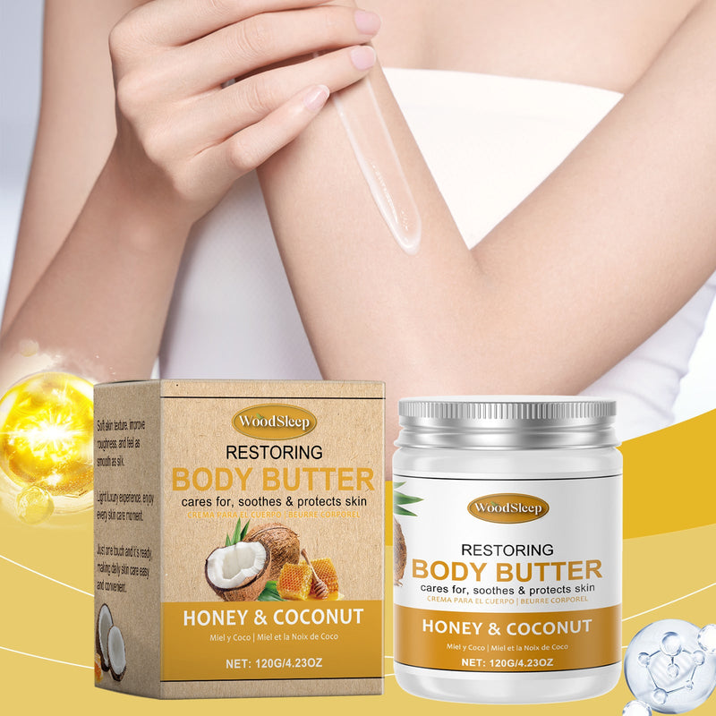 WoodSleep Coconut Moisturizing Butter Moisturizer Hydrating Firming Mild Moisturizing Refreshing Nourishing Body Lotion