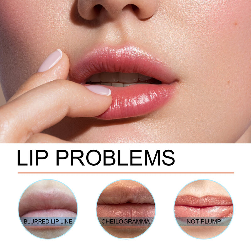Peel Lip Liner, Outline Lip Shape Lip Color Waterproof Non-Smudging Peel Lip Liner Lip Brush
