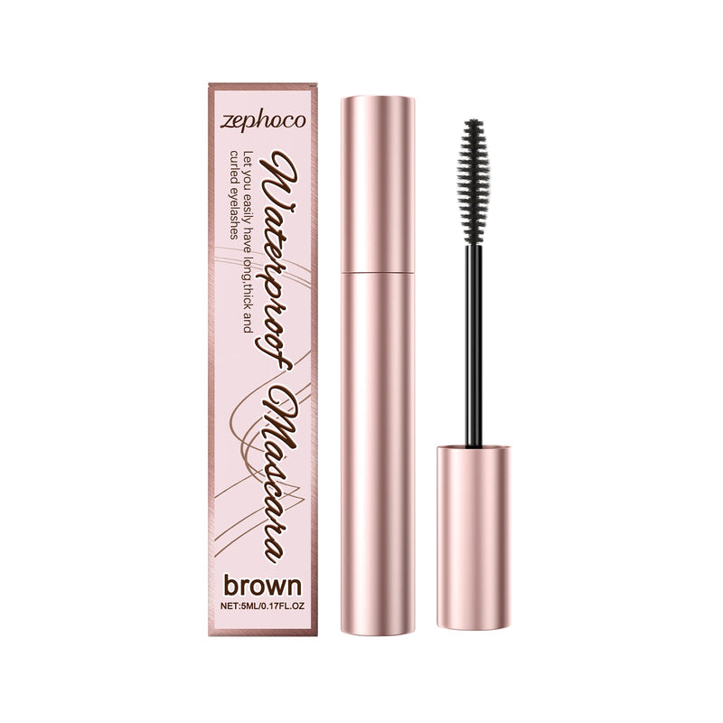 zephoco Brown Curl Mascara, Daily Moisturizes Natural Beauty Holding Eye Mascara