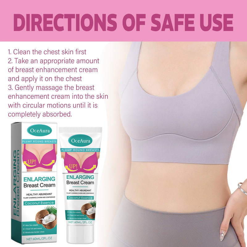 Oceaura White Coconut Breast Lift Firming, Firming And Plumping Anti-Sagging Massage Treatment Beauty Cream