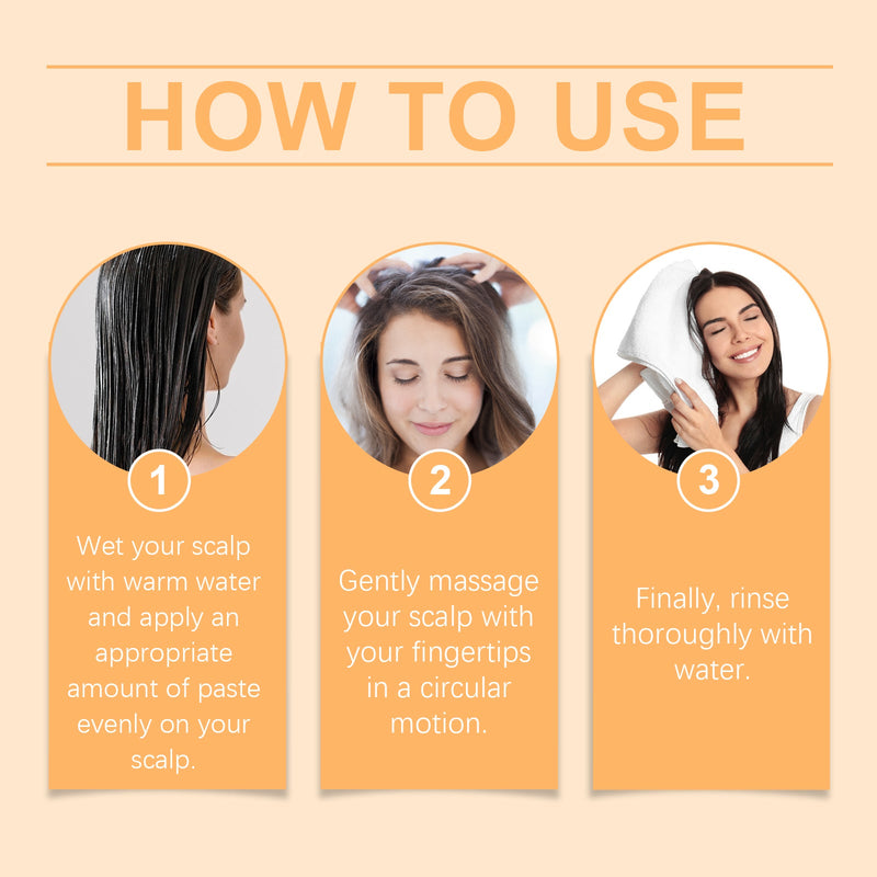 Rice Head Scrub Cleans Dandruff, Moisturizes, Fluffs And Strengthens Hair Care Scrub