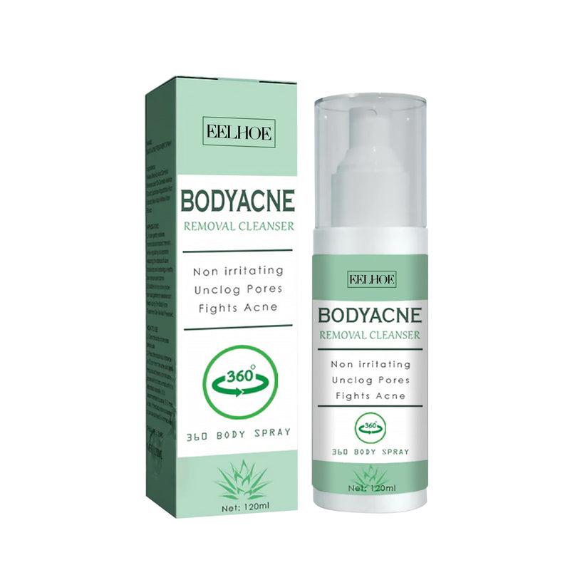 Body Acne Removal Cleanser Spray, Deep Clean Back Arm Fade Acne Beauty Moisturizing Spray