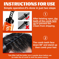 Men's Hair Wax Comb Retro Oily Head Big Back Hair Shape Moisturizing And Long-Lasting Comb One Comb To Set The Shape