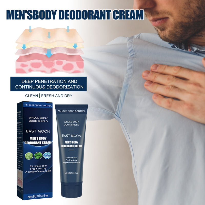 Men's Body Deodorant Cream, Gentle Body Deodorant Cream For Men's Body Care