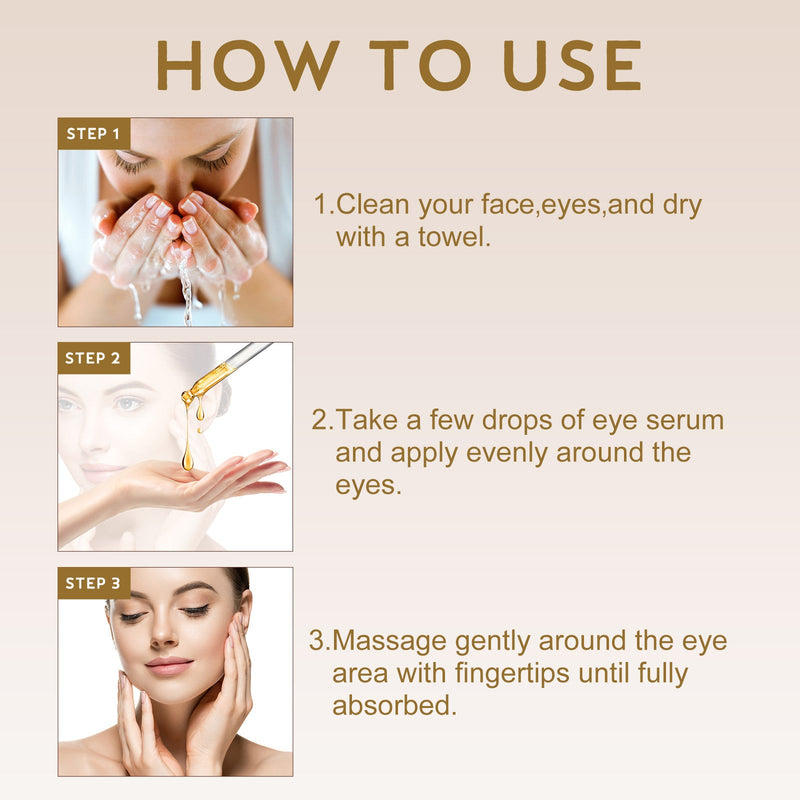 Anti-Aging Eye Serum, Eye Bags, Pores, Eyes, Fine Lines And Dark Circles Care Essence