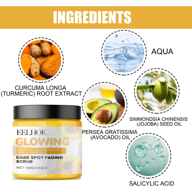 Turmeric Exfoliating Facial Scrub For Deep Cleansing Of Delicate Pores And Beauty Cleansing Treatment