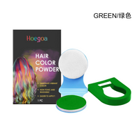 Hoegoa  Hair Dye Powder (Green) Can Easily Change Your Hair Color With Just One Application. It Naturally Covers Your Hair And Is Convenient For The Dance Party