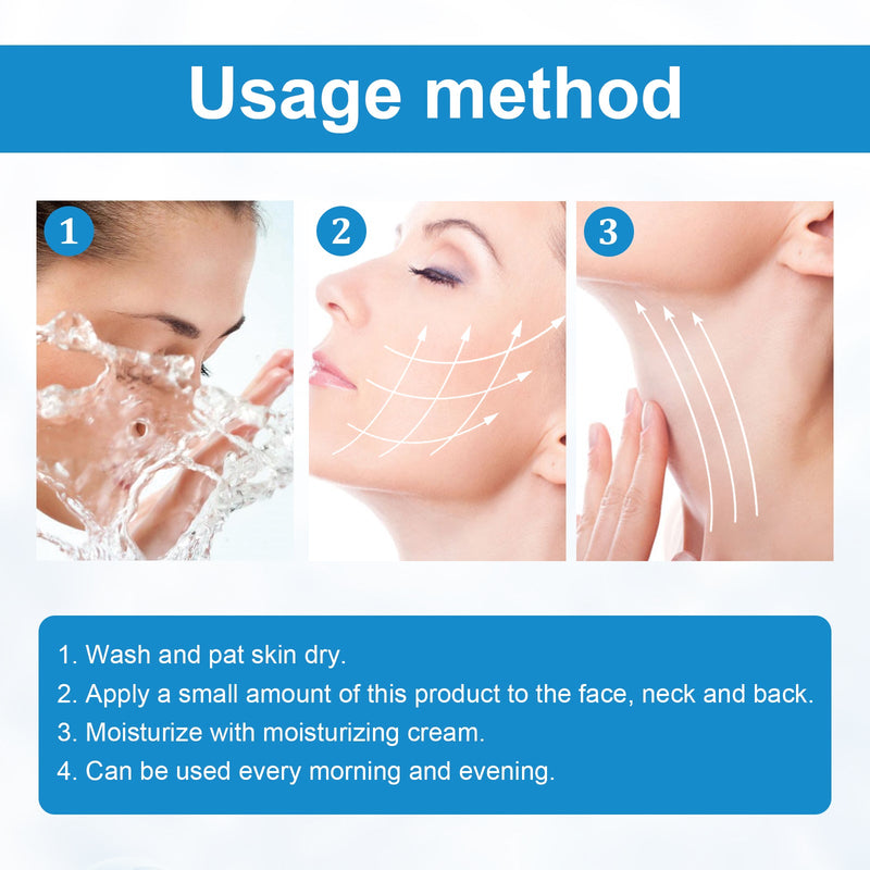 Jayswing Pure Hyaluronic Acid Facial Essence, Moisturizing Shrinking Pores Smoothing Fine Lines Essence