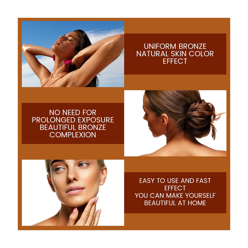 EELHOE Self-Tanning Face Drops - Natural Bronzer Moisturizing Anti-Sunburn Care