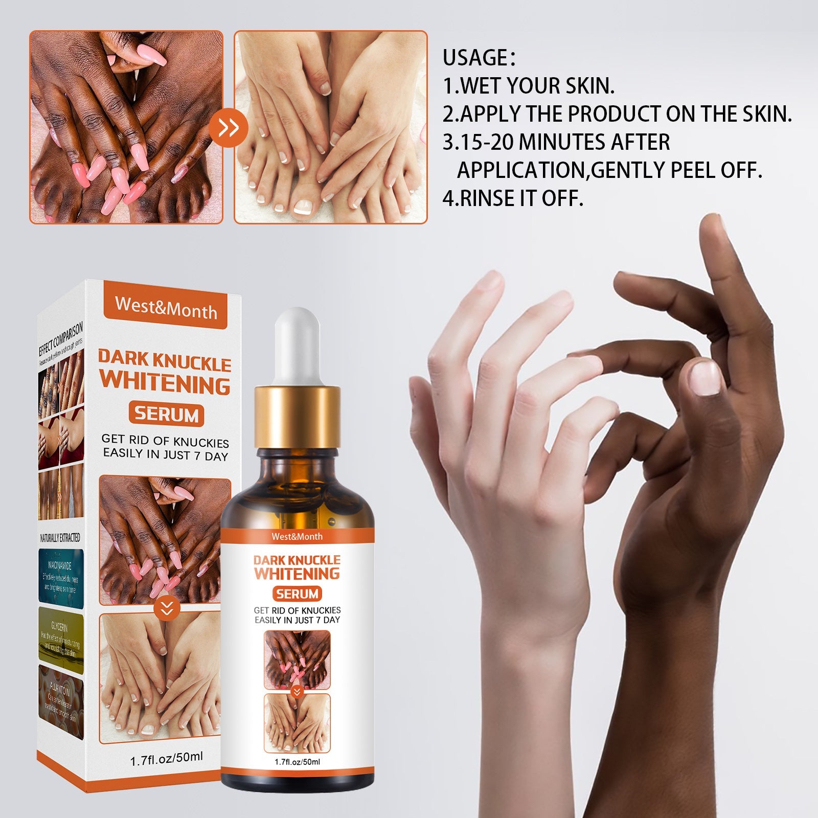 Skin Blackening Essence Brightening Knee Ankle Horn Melanin Removing Moisturizing Essence