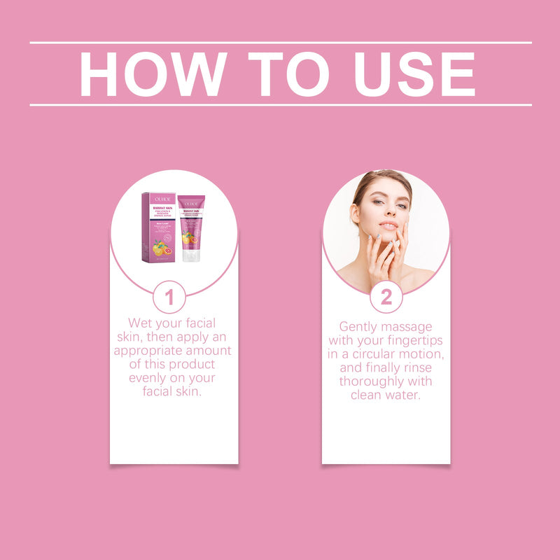 Brightening Face Scrub, Gently Cleansing Exfoliating Dead Skin Brightening Soft Cleansing Scrub