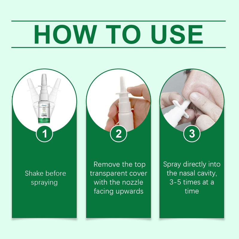 Herbal Spray Cleansing Lung, Nasal Cleansing Treatment For Runny Nose Discomfort