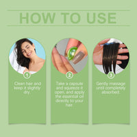 EELHOE Hair Essential Oil Treatment Capsule Hair Nutrition Relief Dry And Smooth Hair And Scalp Massage Essential Oil