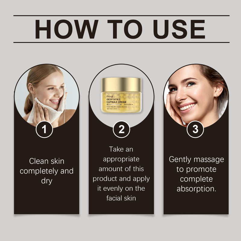 Hoygi Vitamin C Facial Moisturizer Gently Moisturizes And Nourifies The Skin Hydrating And Moisturizing Tender And Smooth Moisturizing Cream