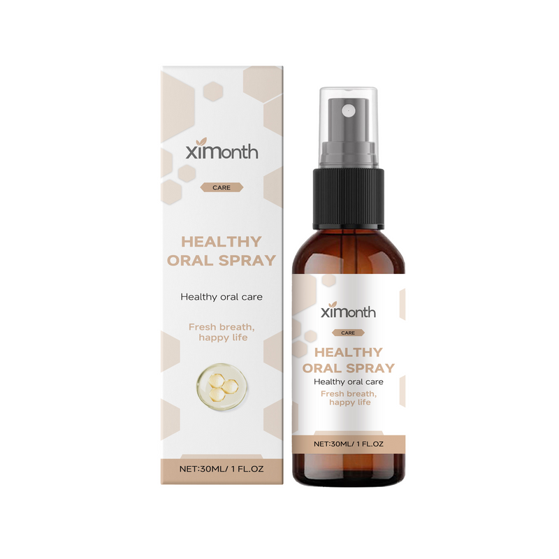 Ximonth Propolis Mouth Spray, Mint Scented Mouth Cleaning Care Spray Dating Social Freshening Breath