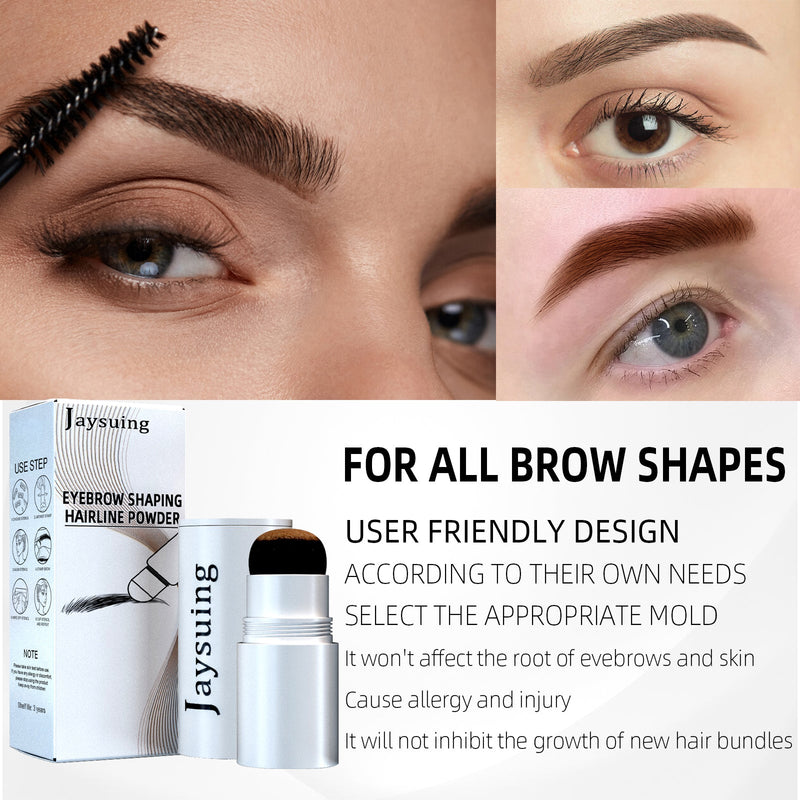 Eyebrow Print Set, Embellishing Hairline Eyebrow Contour Shadow Portable Eyebrow Powder