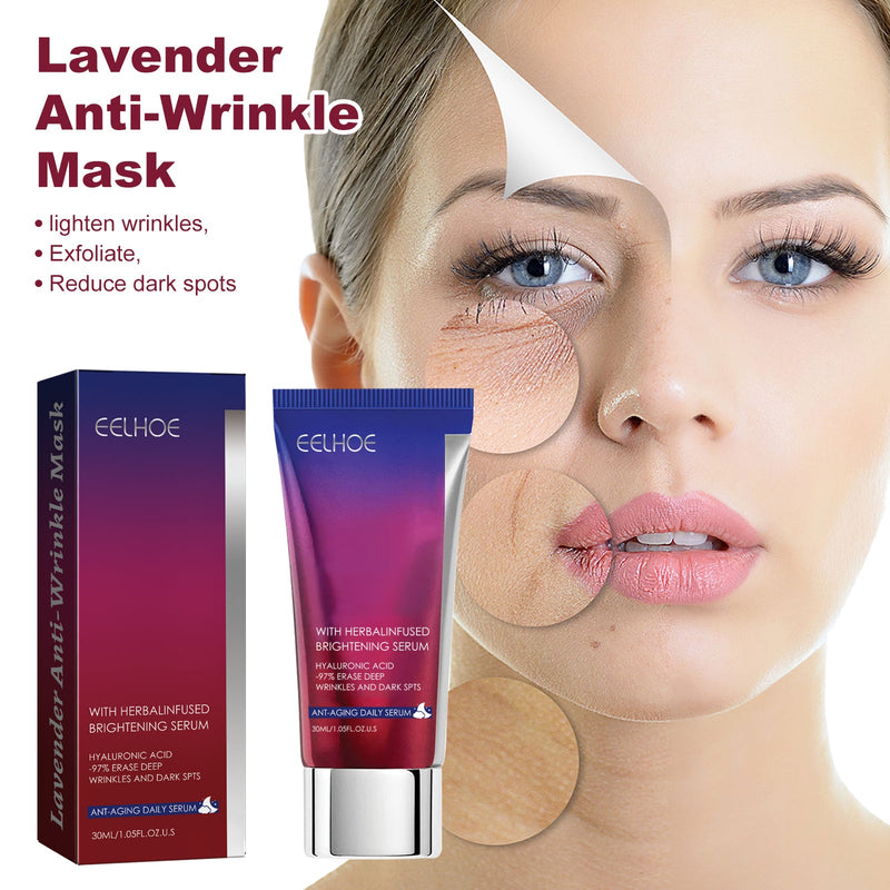 Lavender Anti-Wrinkle Mask Reduces Fine Lines, Hydrates Lines, Firming Skin And Anti-Aging Mask