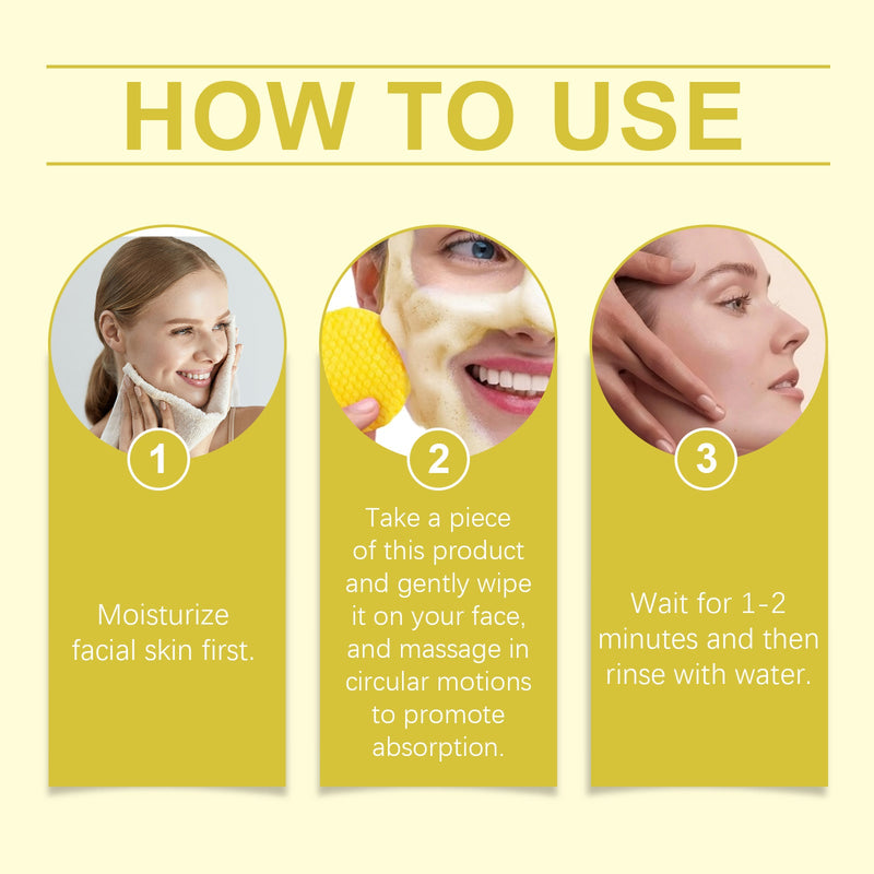 Jaysuing Turmeric Cleaning Pad Gently Cleans And Restores Dull Skin, Moisturizes And Brightens Skin