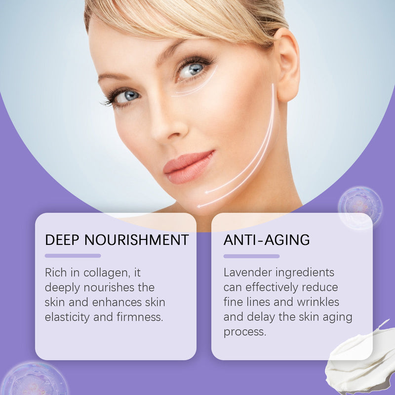 OUHOE Moisturizing Face Cream, Lighten Fine Lines Facial Moisturizing Care Brightening Collagen Rejuvenating Face Cream
