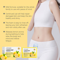 OUHOE Herbal Lemon Bath Soap Gently Cleanses Smooth Body And Skin With Refreshing Oil-Controlling Cleansing Soap