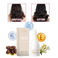 Moisturizing Curl Cream, Hydrating Glossy Curl Cream, Hydrating Hair Elastic Curl Cream