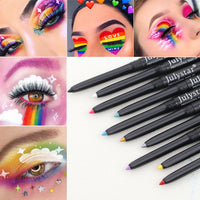 White Eyeliner Pencil Color Eyeliner Cream Not Easy To Smudge Waterproof Oil-Proof Slim Eyeliner Gel Pencil