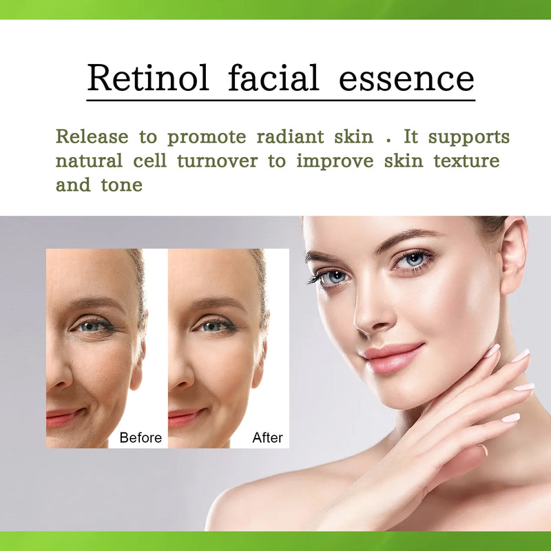 OUHOE Retinol Serum, Face Anti-Wrinkle Firming Brightening Soft And Smooth Skin Serum