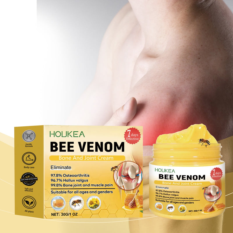 Houkea Bee Venom Joint Care Cream Gently Apply A Daily Topical Repair Cream For Wrist And Knee Massage And Body