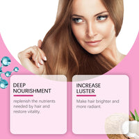 Viareline Glossy Moisturizing Hair Mask Hydrating Moisturizing And Smooth Smoothing Treatment Hair Mask For Dry And Irritated Hair