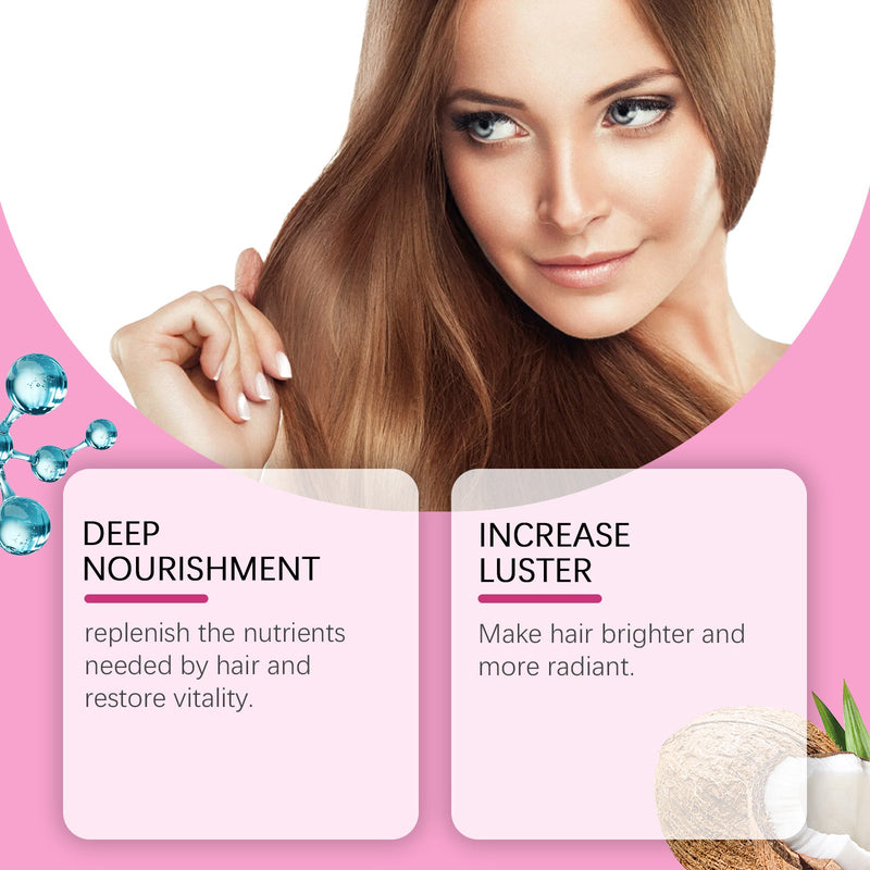 Viareline Glossy Moisturizing Hair Mask Hydrating Moisturizing And Smooth Smoothing Treatment Hair Mask For Dry And Irritated Hair