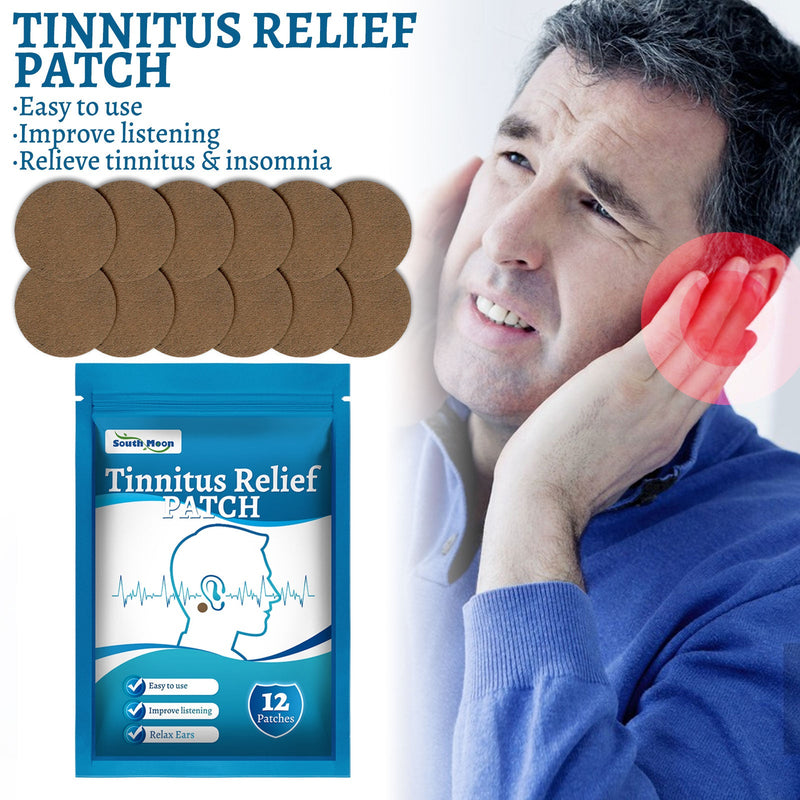 Tinnitus Relief Patch, Relieve Tinnitus Ear-Back Hearing Loss Ear-Kang Patch Relieve Dizziness Point Patch