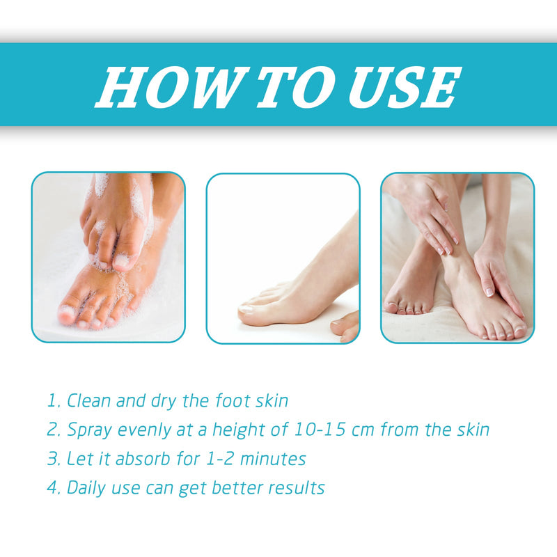 OUHOE Foot Spray Foot Skin Moisturizing, Anti-Cracking, Deodorizing, Deodorizing And Repairing Nail Care Spray