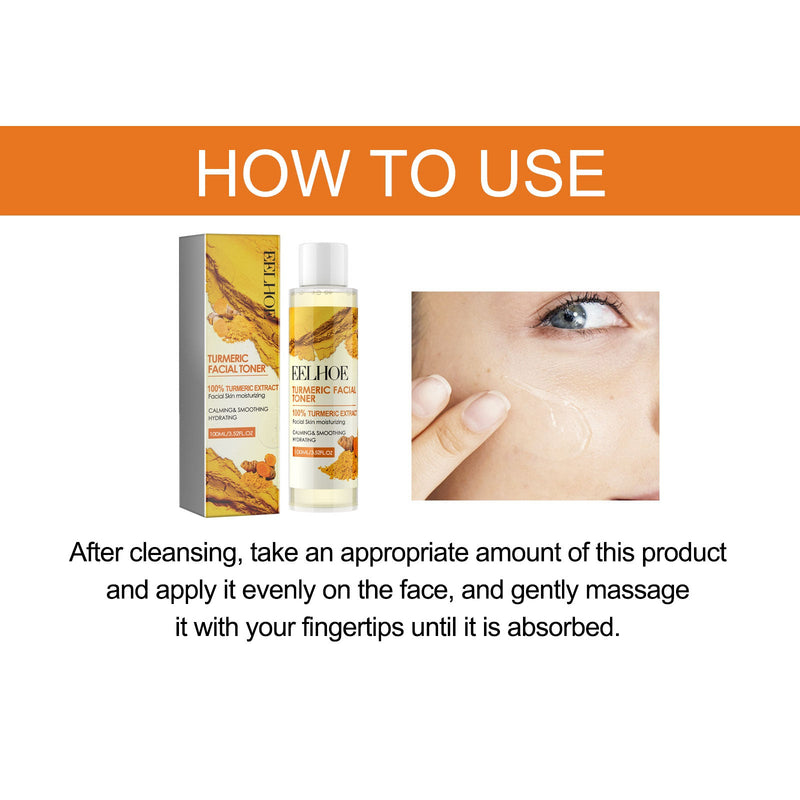 Turmeric Facial Toner, It Moisturizes Relaxed And Repair The Pores Smooth Fade Wrinkles Toner
