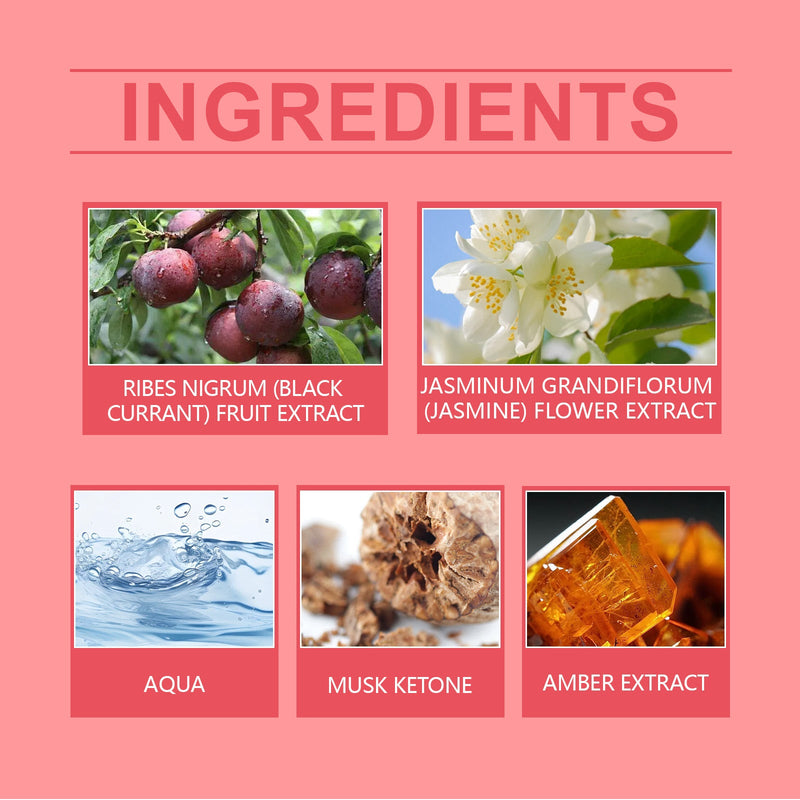 EELHOE Amber Plum Body Perfume Spray, Light Fragrance Soft Fragrance With Natural Fresh And Not Greasy Light Fragrance