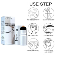 Eyebrow Print Set, Embellishing Hairline Eyebrow Contour Shadow Portable Eyebrow Powder