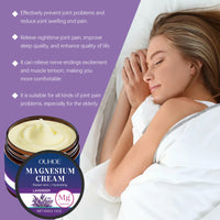 OUHOE Body Soothing Magnesium Cream, Eases Wrist And Knee Joint Discomfort With Gentle Ingredients For Daily Massage Treatments