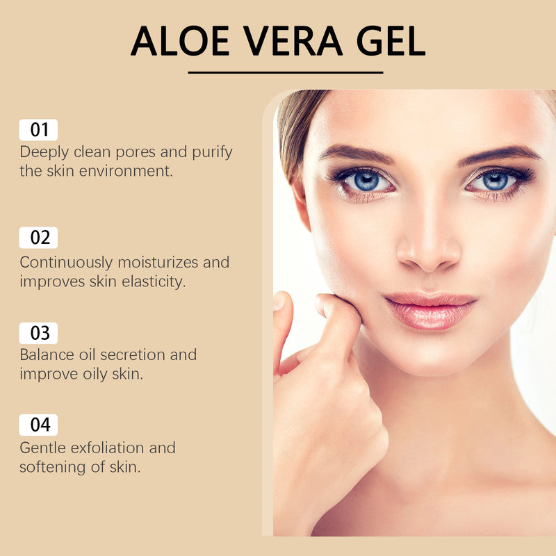 WoodSleep Cucumber And Aloe Vera Hydrating Gel Facial Cleansing Aloe Vera Gel Moisturizing Nourishing Gentle Exfoliating